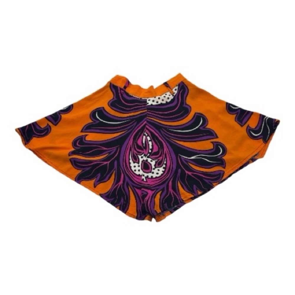 Fairground Festival Retro Boho Printed High-Waisted Shorts - Picture 5 of 9